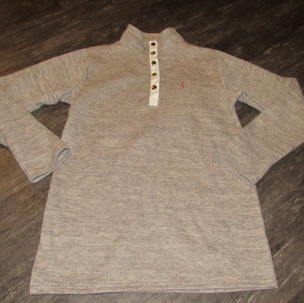 The Bella Bean womens tunic length quarter snap pullover sweatshirt size S